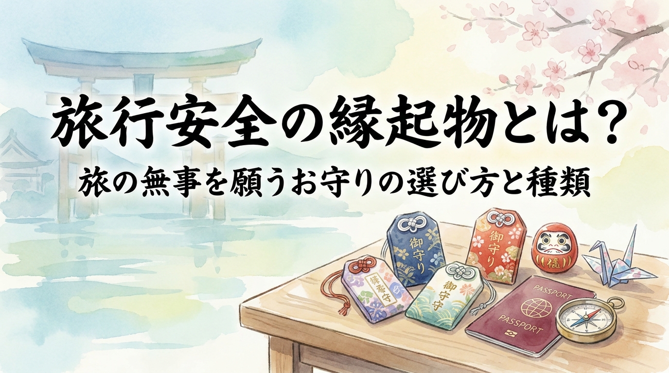 旅行安全の縁起物とは？旅の無事を願うお守りの選び方と種類