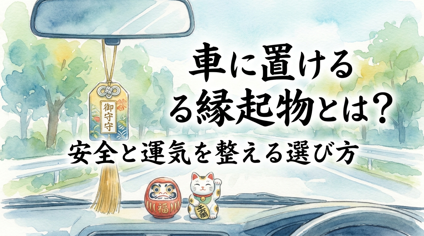 車に置ける縁起物とは？安全と運気を整える選び方