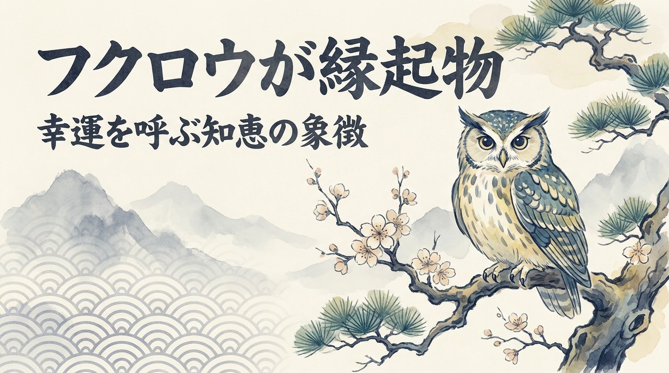 フクロウが縁起物の意味とは？幸運を呼ぶ由来と上手な選び方