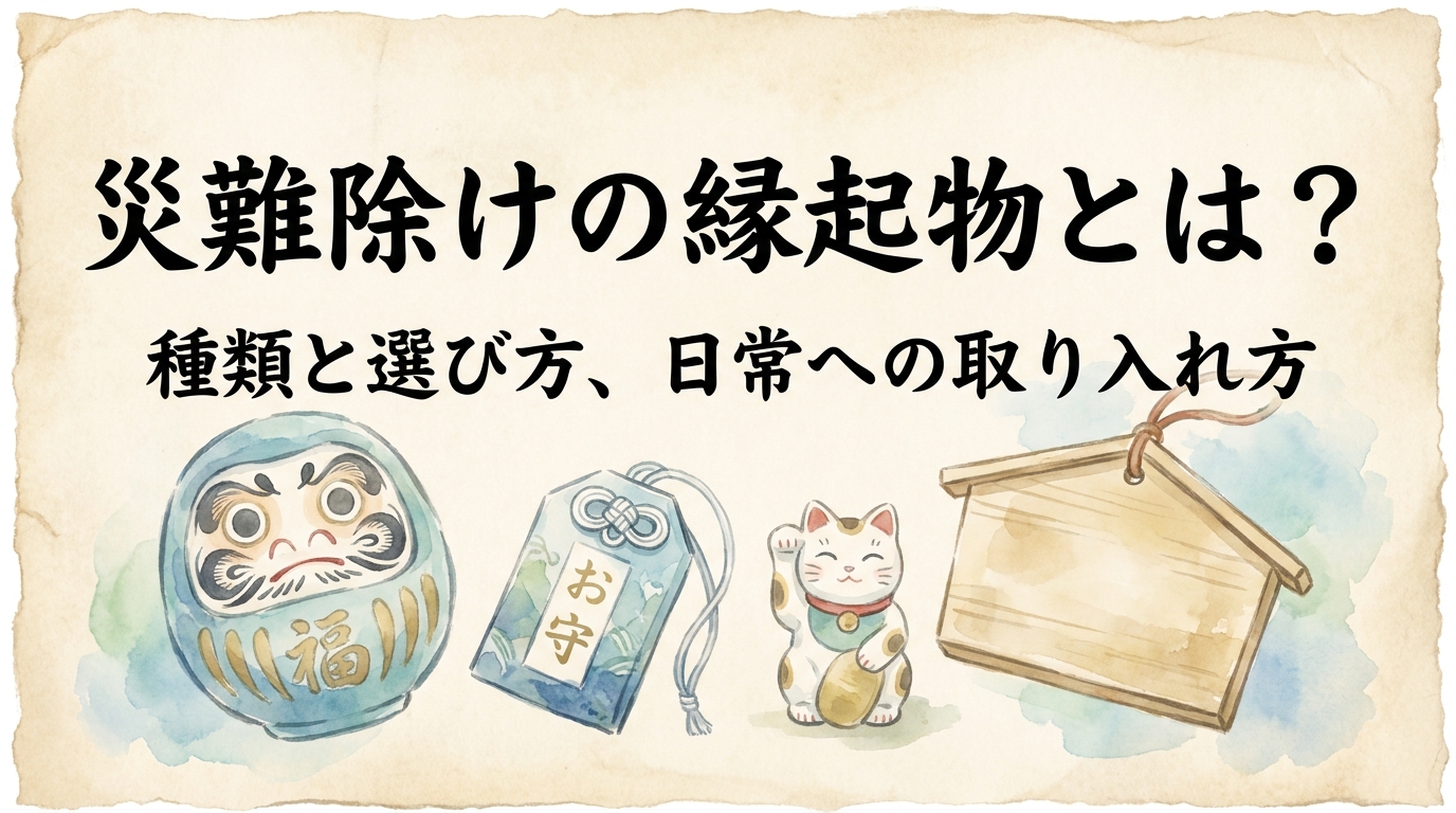 災難除けの縁起物とは?種類と選び方、日常への取り入れ方