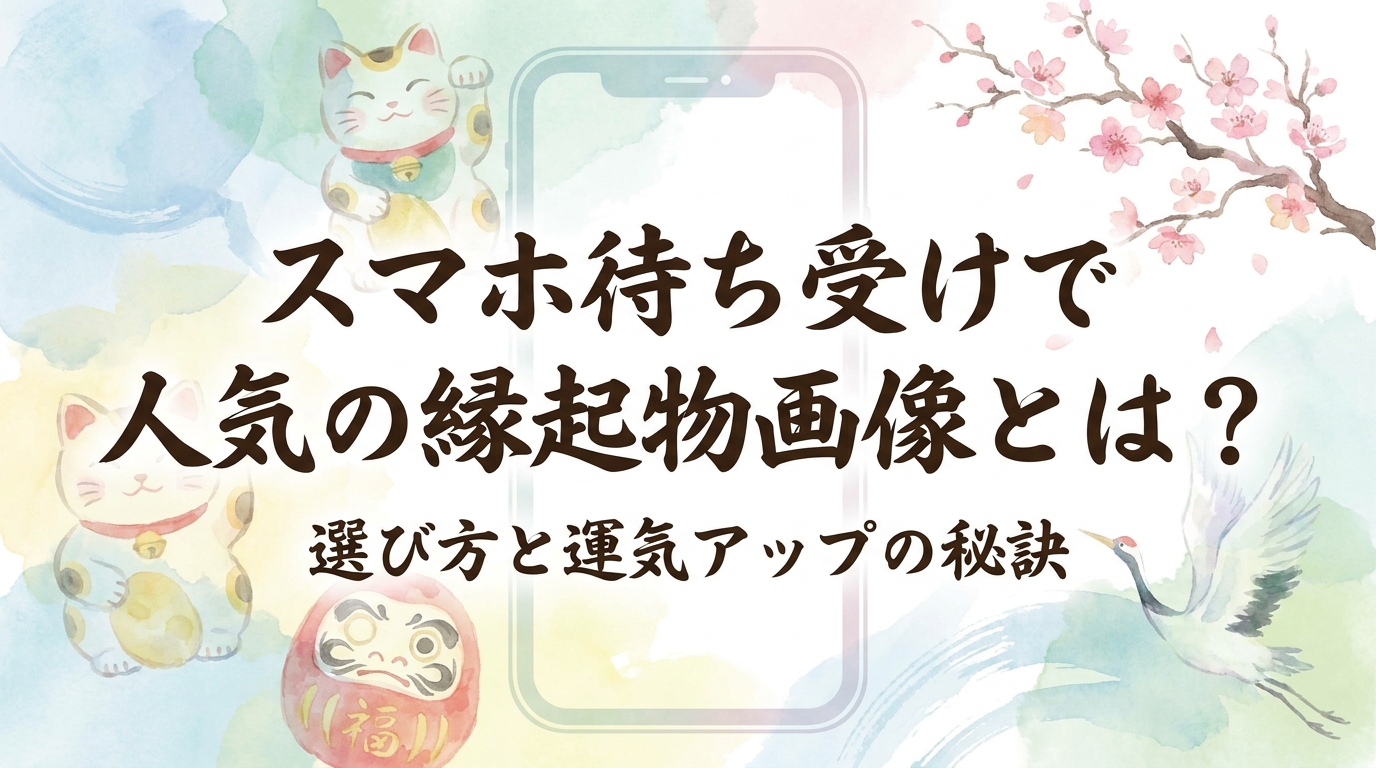 スマホ待ち受けで人気の縁起物画像とは？選び方と運気アップの秘訣