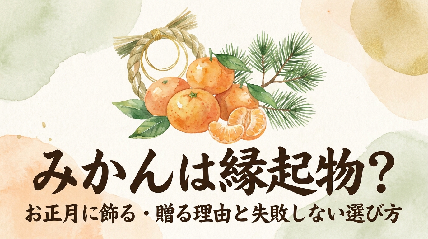 みかんは縁起物？お正月に飾る・贈る理由と失敗しない選び方