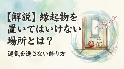 【解説】縁起物を置いてはいけない場所とは？運気を逃さない飾り方