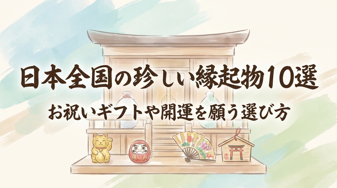 日本全国の珍しい縁起物10選。お祝いギフトや開運を願う選び方
