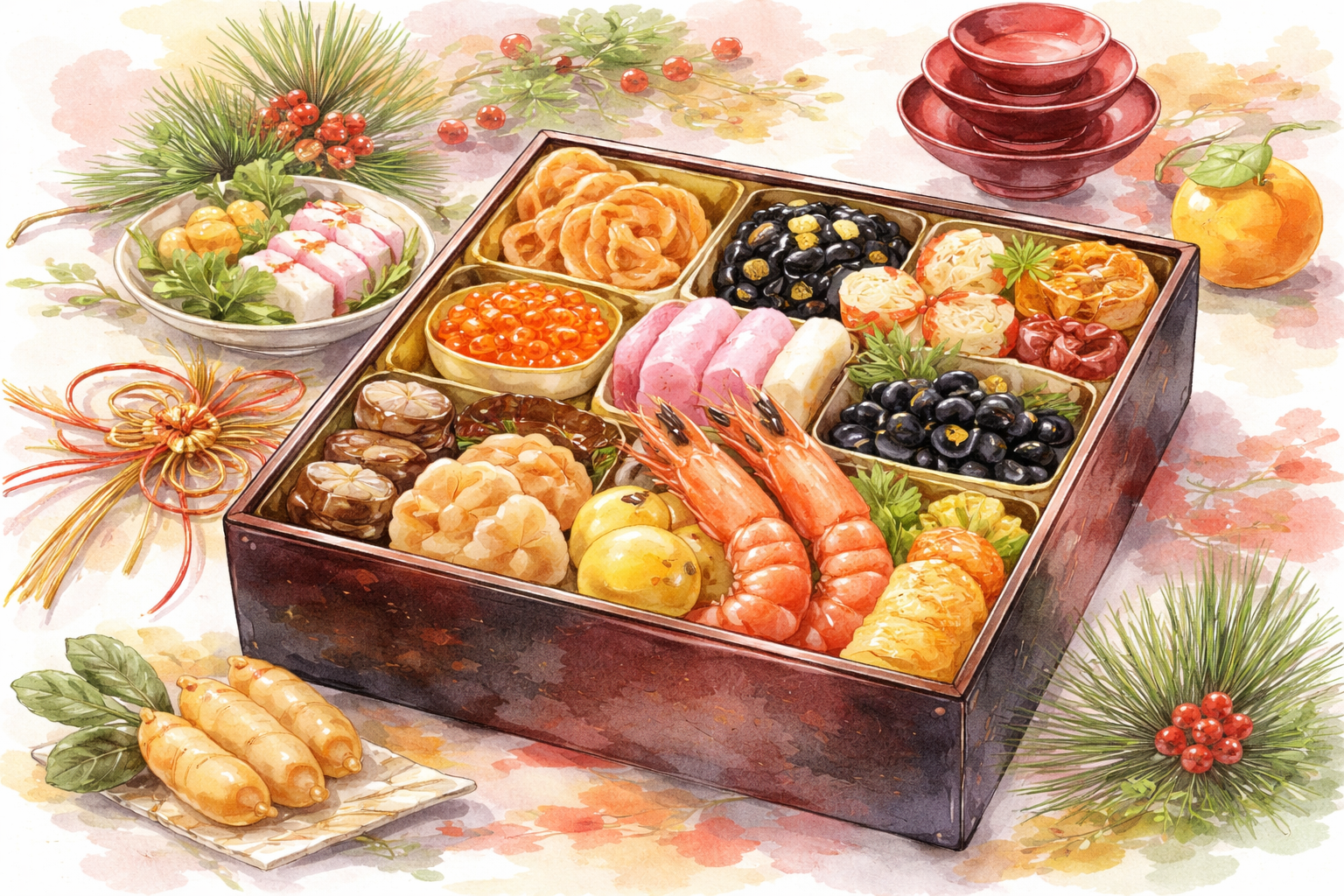 おせち料理は年神様への願いが詰まった宝箱