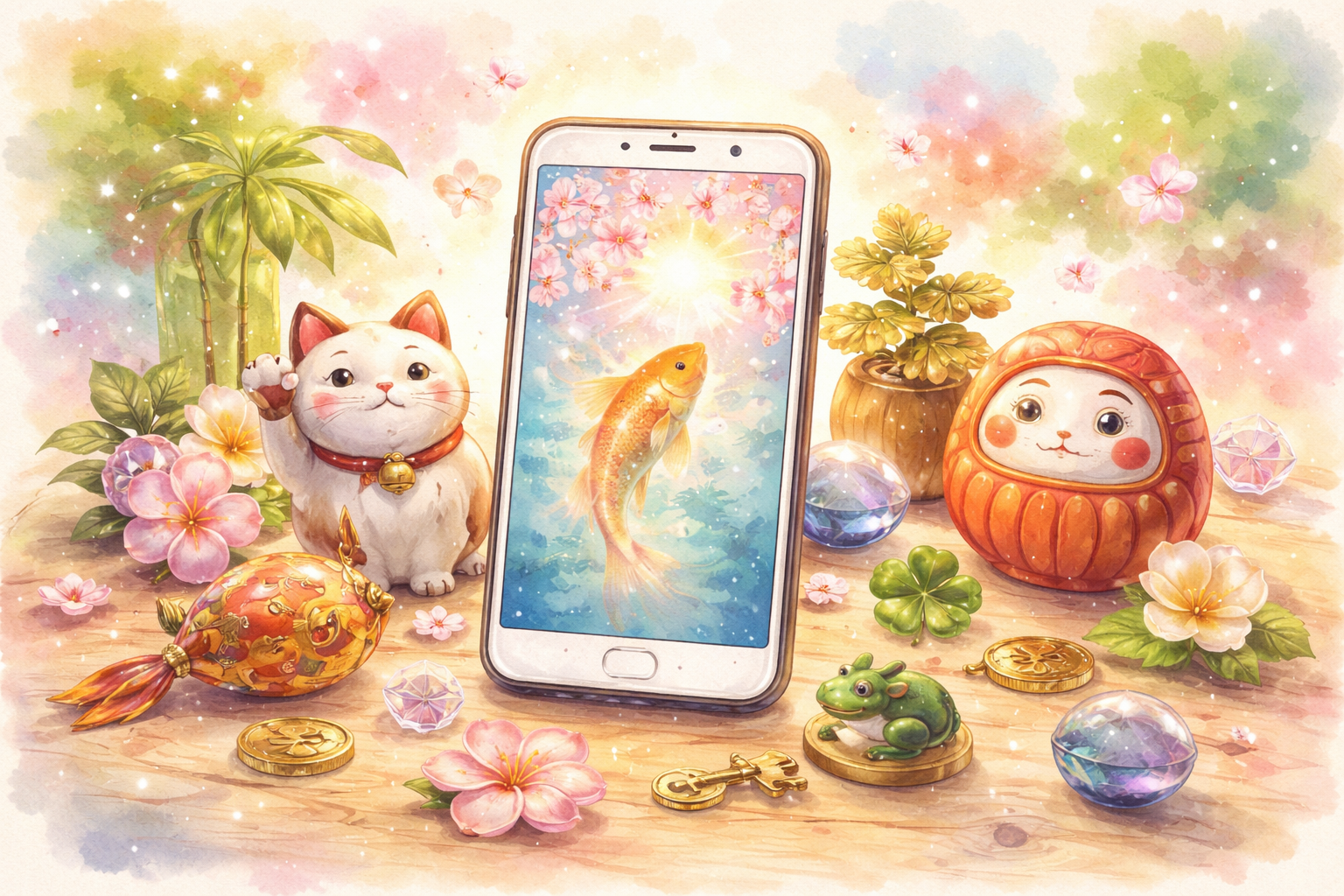 スマホ待ち受けで人気の縁起物画像とは？