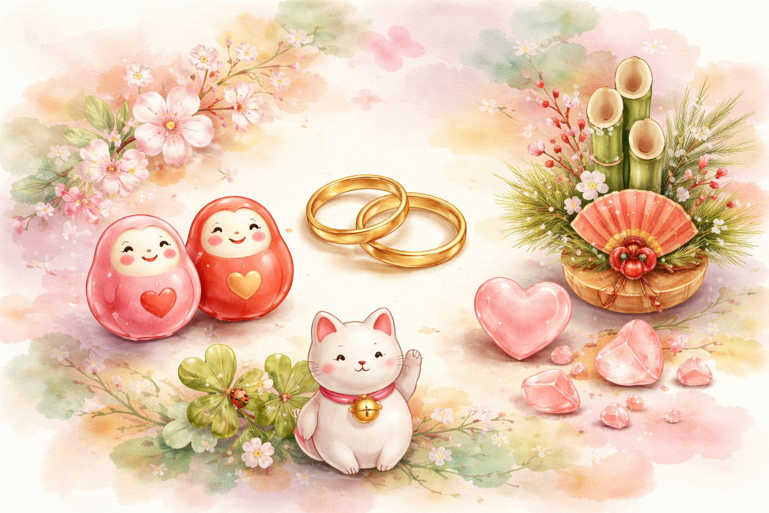結婚運アップの縁起物はご縁と愛情を育むアイテム